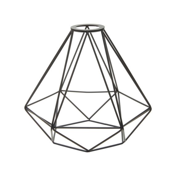 girard sudron Abat-jour metal E27 noir cage Geoix 220x210mm