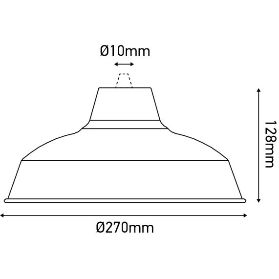 Girard Sudron ABAT-JOUR MÉTAL INDUSTRIEL Ø270MM VERT SAPIN SATINÉ