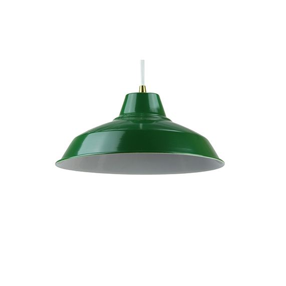 girard sudron ABAT-JOUR MÉTAL INDUSTRIEL Ø270MM VERT SAPIN SATINÉ