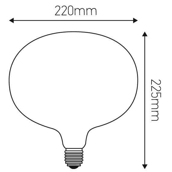 Girard Sudron Ampoule E27 Ambre Degrade Shadow 4W 70lm 1800K Dim