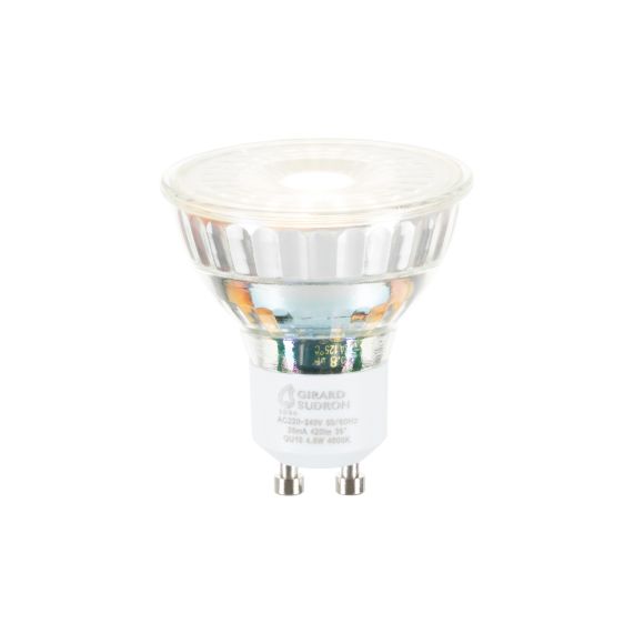 Girard Sudron Ampoule GU10 Claire 4 8W 420lm 4000K Dim Pack De 5 Ampoules