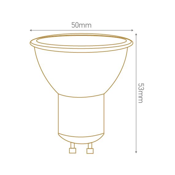 Girard Sudron Ampoule GU10 Claire Ecowatts 4 5W 345lm 3000K Blister De 3 Ampoules