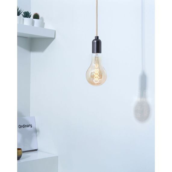Girard Sudron Ampoule Poire E27 Ambrée Filament Torsade 4W 270lm 2000K Dim