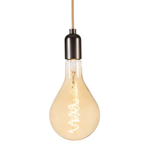 Girard Sudron Ampoule Poire E27 Ambrée Filament Torsade 4W 270lm 2000K Dim
