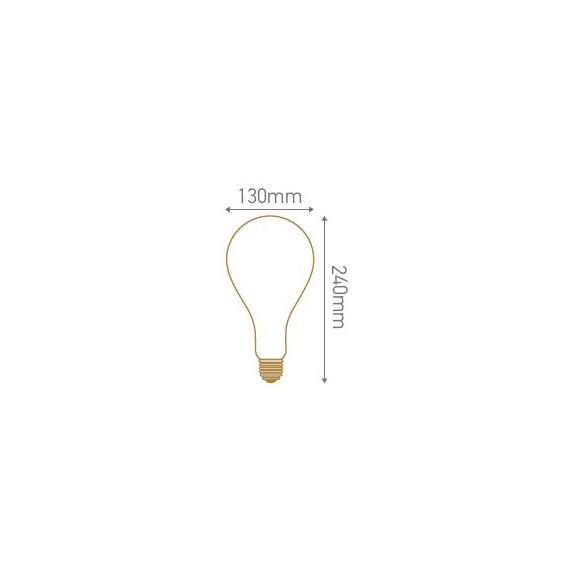 Girard Sudron Ampoule Poire E27 Smokey Filament Torsade 4W 160lmlm 1800K Dim