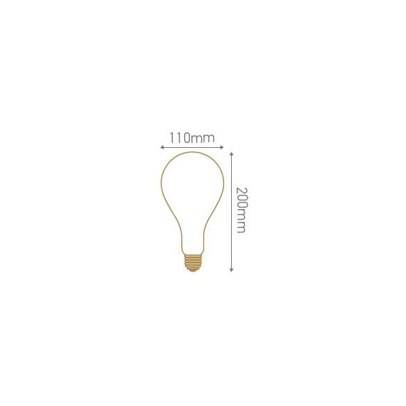 Girard Sudron Ampoule Poire E27 Smokey Filament Torsade 4W 160lmlm 1800K Dim