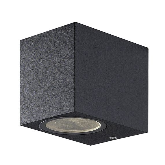 girard sudron Applique murale bas GU10 noir a equiper Carrol 11W max 220-240V IP44 93x68x80mm