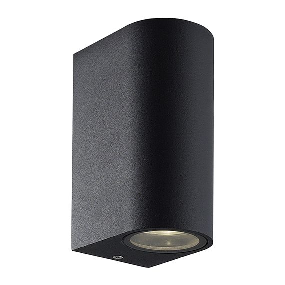 girard sudron Applique murale haut /bas GU10 noir a equiper Capella 2x11W max IP54 93x68x150mm