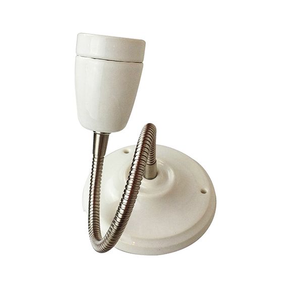 girard sudron Applique porcelaine E27 blanc av flexible Ceram IP20 105x374mm