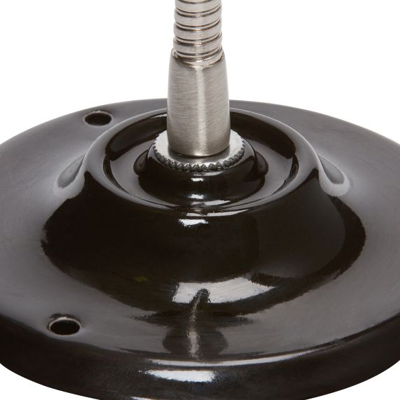 Girard Sudron Applique Porcelaine E27 Noir Av Flexible Ceram IP20 105x374mm