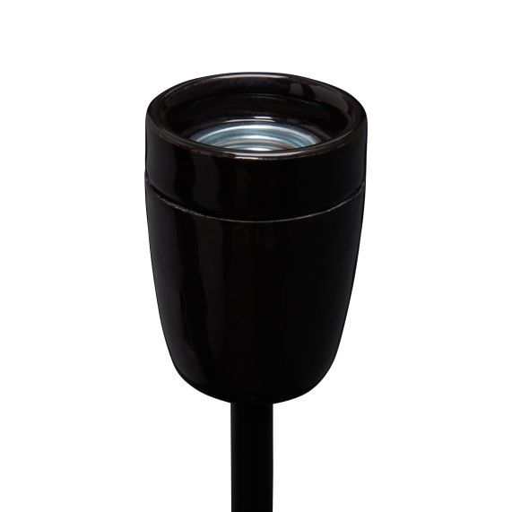 Girard Sudron Applique Porcelaine E27 Noir Rigide Ceram
