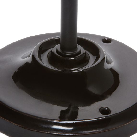 Girard Sudron Applique Porcelaine E27 Noir Rigide Ceram