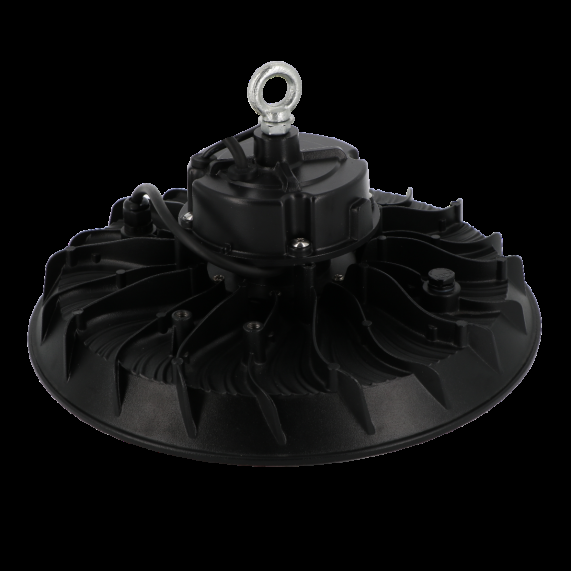 Girard Sudron Armature Industrielle Led Noir Glenn 150W IP65 24000lm 4000K Dim D338x178mm