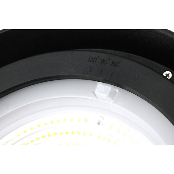 Girard Sudron Armature Industrielle Led Noir Glenn 150W IP65 24000lm 4000K Dim D338x178mm