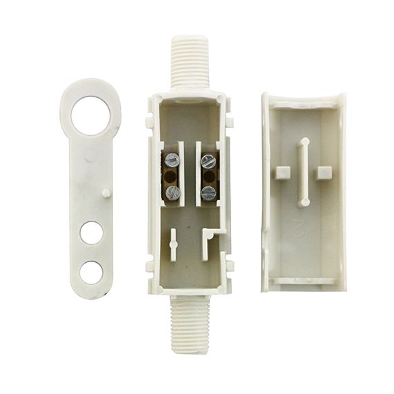 girard sudron Boitier bilampe pour douille E14/E27 double raccord male 10x1