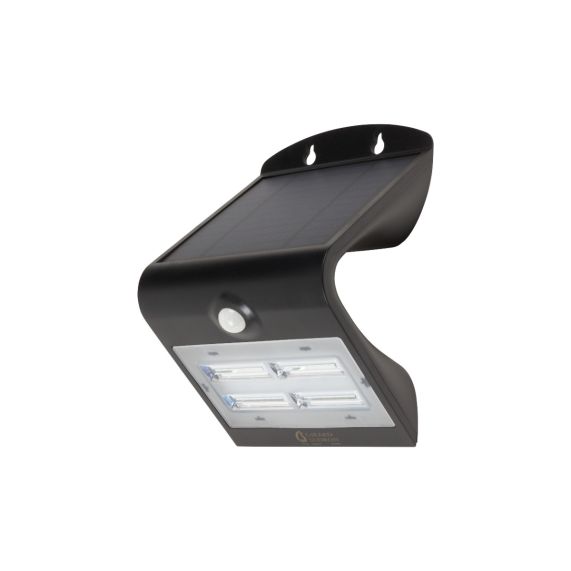 Girard Sudron BUTTERFLY - PROJECTEUR SOLAIRE LED NOIR DÉTECTEUR PRÉSENCE IP65 4000