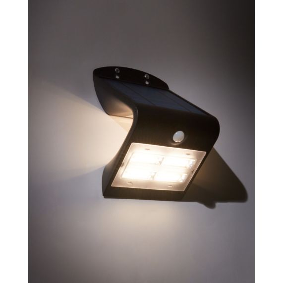Girard Sudron BUTTERFLY - PROJECTEUR SOLAIRE LED NOIR DÉTECTEUR PRÉSENCE IP65 4000