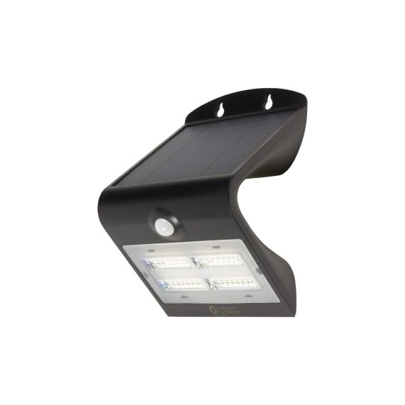 girard sudron BUTTERFLY - PROJECTEUR SOLAIRE LED NOIR DÉTECTEUR PRÉSENCE IP65 4000