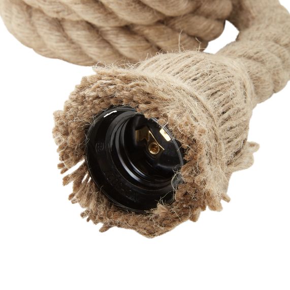 Girard Sudron CÂBLE EN CHANVRE AVEC DOUILLE E27 2X0 75MM L.2M