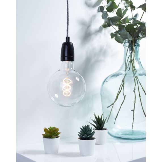 Girard Sudron Cable Rond Gris/noir Chine Textile 2x0 75m² Double Iso 2m