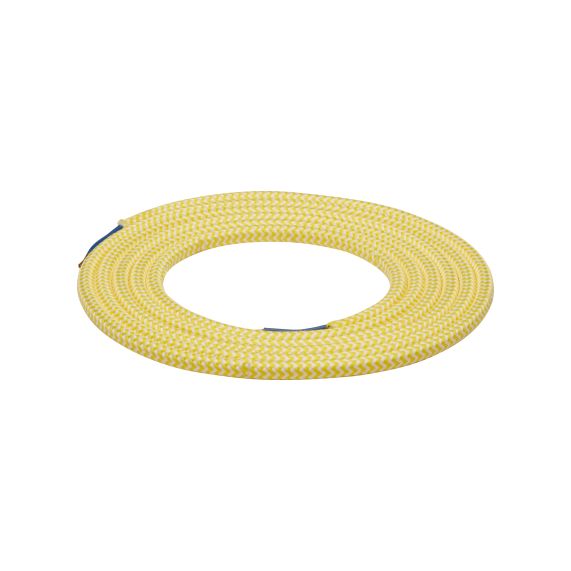 girard sudron CABLE ROND JAUNE BLANC 2 MÈTRES 2 X 0 75MM2