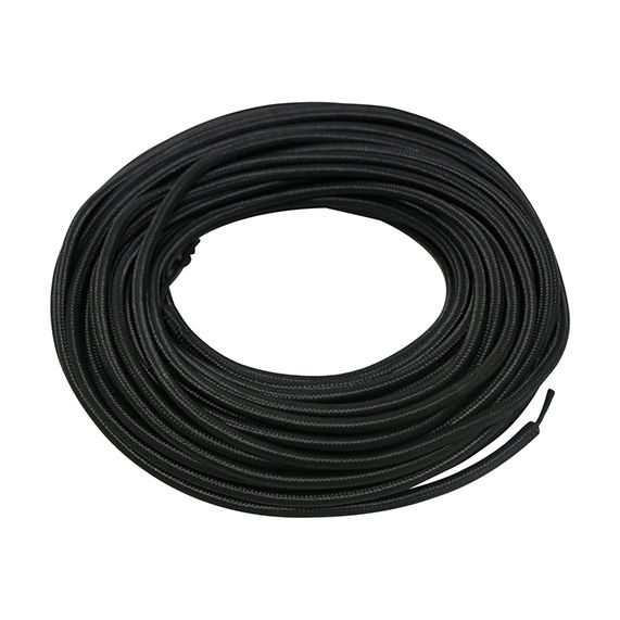 girard sudron Cable rond noir textile H03VVF 2x0 75mm² double iso bobine 25m
