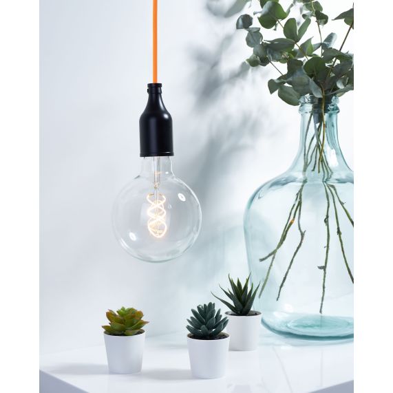 Girard Sudron Cable Rond Orange Textile 2x0 75mm² Double Iso 2m