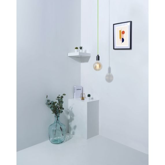 Girard Sudron Cable Rond Vert Textile 2x0 75mm² Double Iso 2m