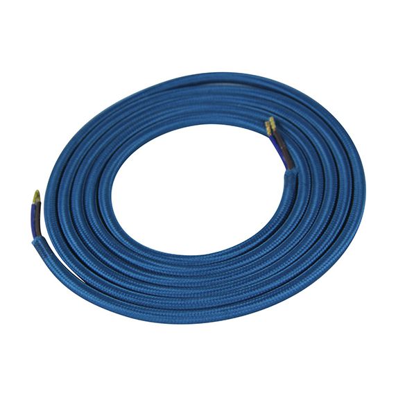 girard sudron CÂBLE TEXT. ROND 2 X 0.75MM² L.2M BLEU CANARD
