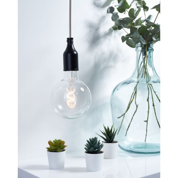 Girard Sudron CÂBLE TEXTILE ROND 2X0 75MM2 DOUBLE ISOLATION NOIR BLANC 2 MÈTRES