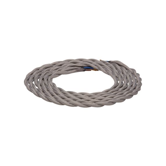 girard sudron CABLE TORSADÉ GRIS 2 MÈTRES 2 X 0 75MM2