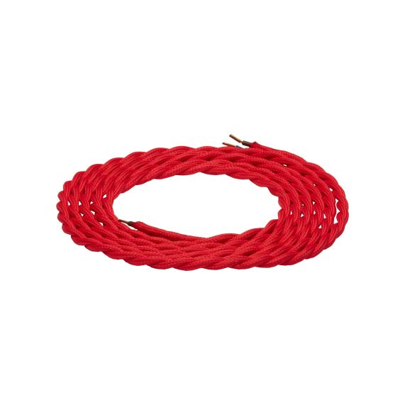 girard sudron Cable torsade rose fonce 2x0 75mm² 2m