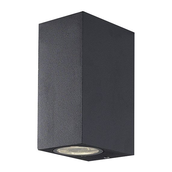 girard sudron CARROL - APPLIQUE MURALE UP & DOWN 92X68X150 MAX 2X11W RAL 9011 NOIR