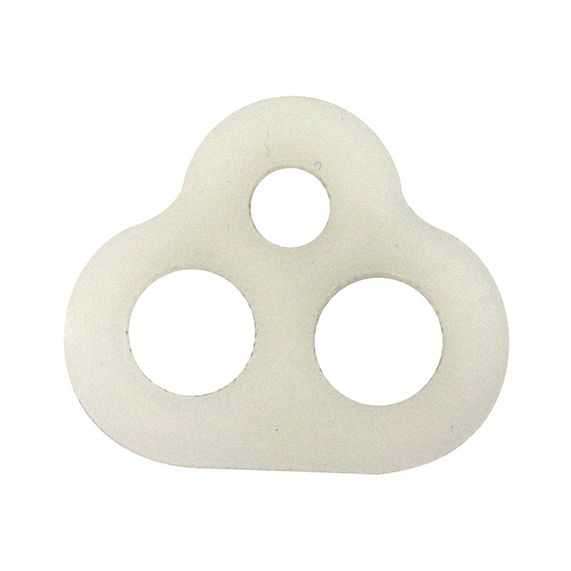 girard sudron Chape de suspension nylon blanc epaisseur 2mm L24mm