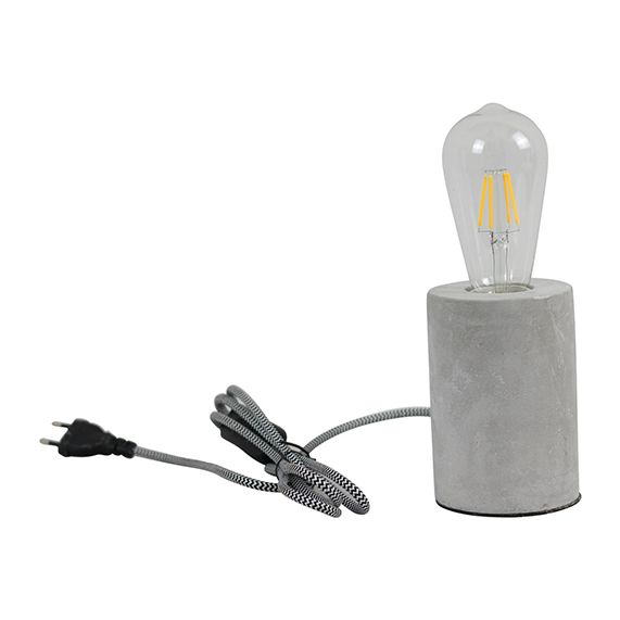 girard sudron CONCRETE - Lampe à poser en béton cylindrique Douille E27