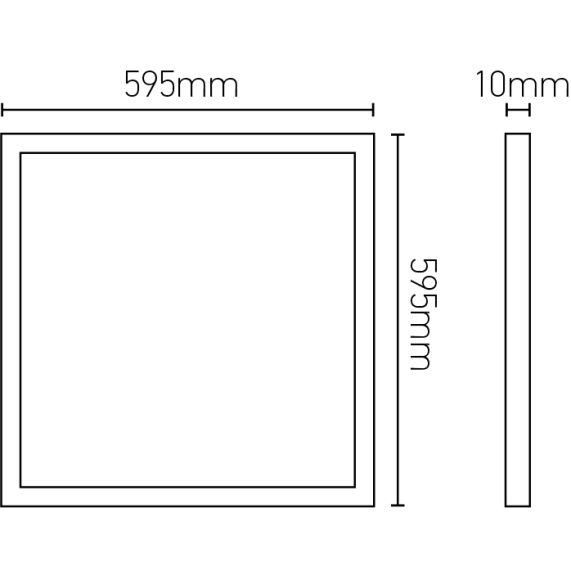 Girard Sudron Dalle Led Kamet 36W 220-240V IP40 3600lm 4000K 595x595mm UGR21