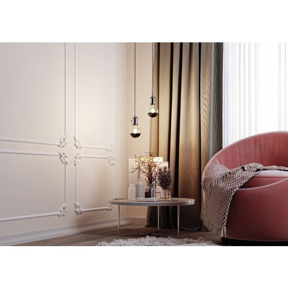 Girard Sudron Douille Acier E27 Chrome Av Db Bagues De Serrage Et Interrupteur