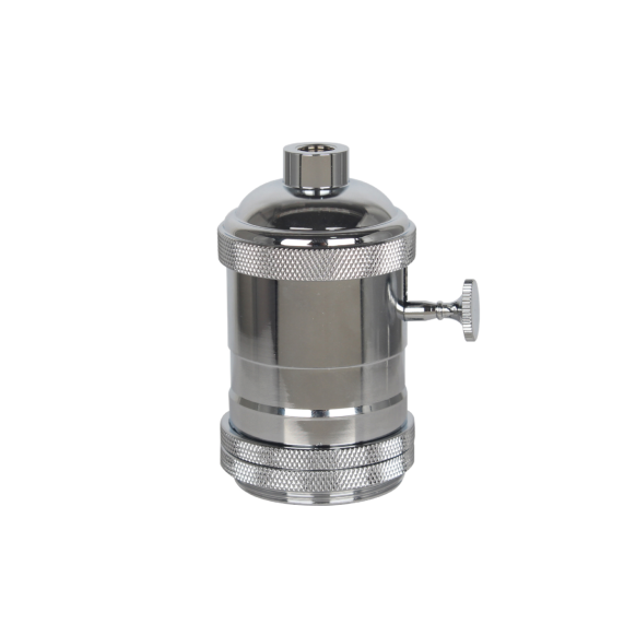 girard sudron Douille acier E27 chrome av db bagues de serrage et interrupteur