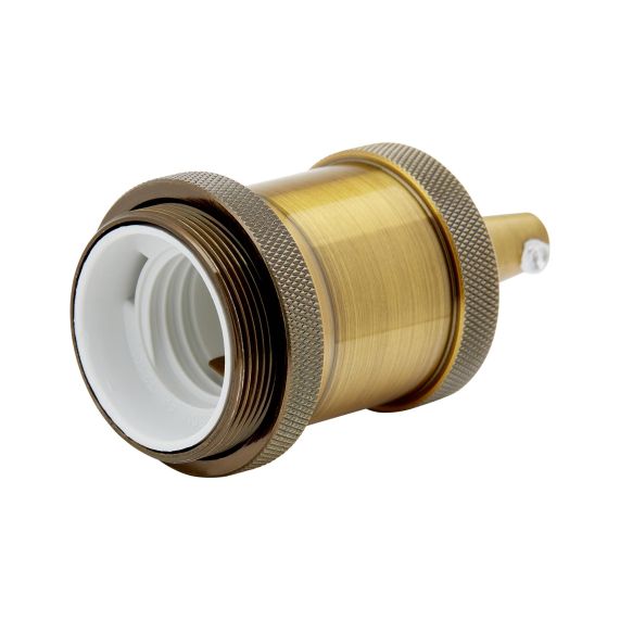 Girard Sudron Douille Aluminium E27 Dore Av Bague De Serrage Retro