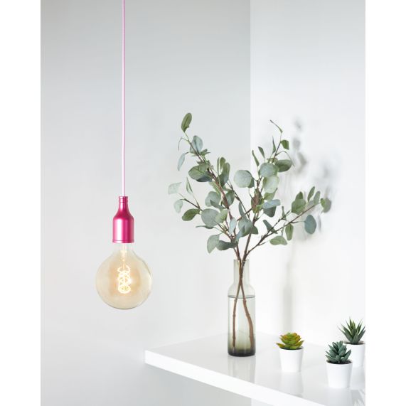 Girard Sudron Douille Aluminium E27 Fushia Bouteille