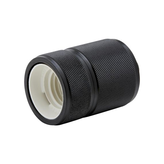 Girard Sudron Douille Aluminium E27 Noir Av Bague De Serrage Micro