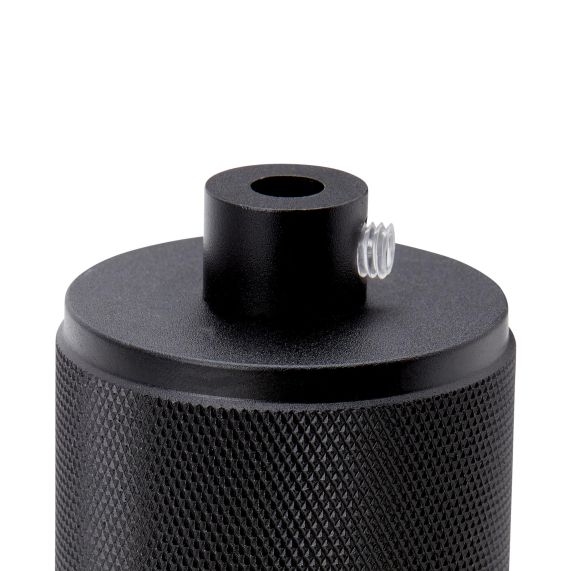 Girard Sudron Douille Aluminium E27 Noir Av Bague De Serrage Micro