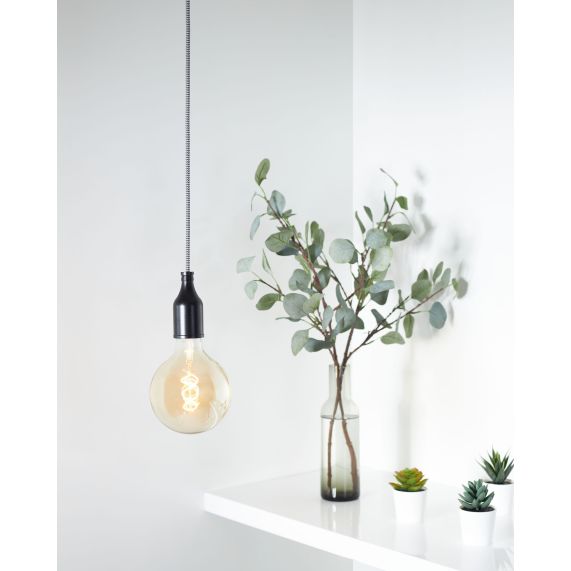 Girard Sudron Douille Aluminium E27 Noir Bouteille H100m