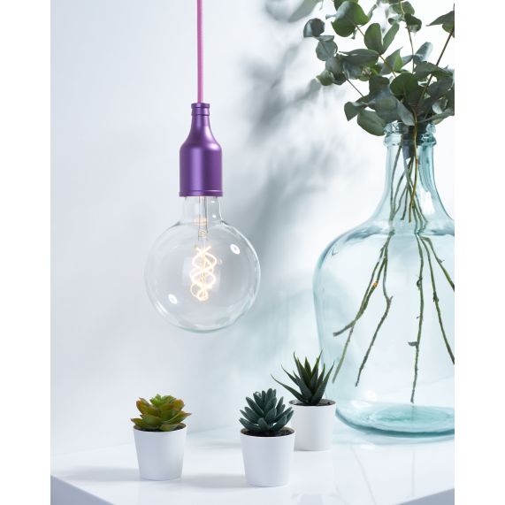 Girard Sudron Douille Aluminium E27 Violet Bouteille