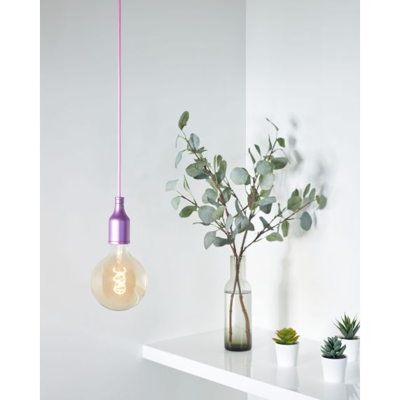 Girard Sudron Douille Aluminium E27 Violet Bouteille