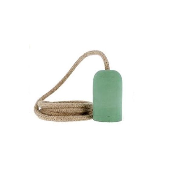 girard sudron Douille beton E27 vert celadon Concrite D53x92mm