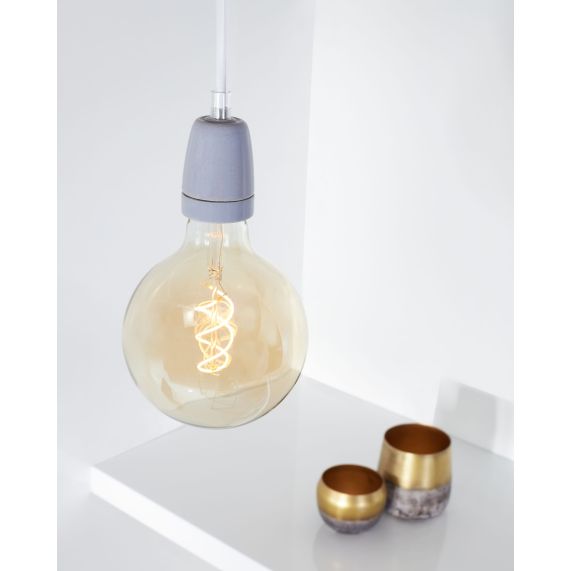 Girard Sudron Douille Ceramique E27 Gris Porcelaine H79mm