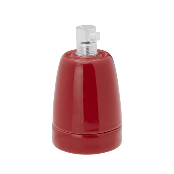 girard sudron Douille ceramique E27 rouge Porcelaine H79mm