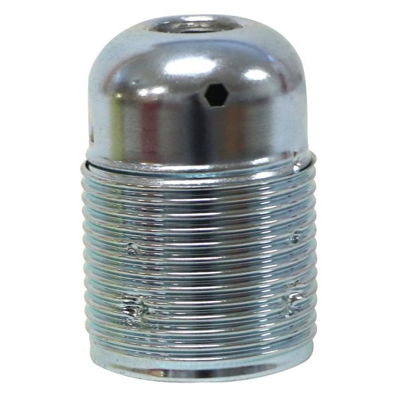 girard sudron Douille demontee acier E27 chrome filetee av borne de terre