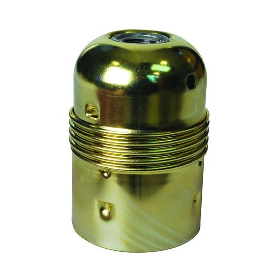 girard sudron Douille demontee acier E27 laiton lisse av borne de terre